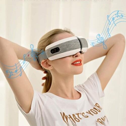 Vibration Eye Massager Electric Massage Eye Care Device Fatigue Relief Hot Compress Therapy Massager Music Eye Mask For Sleeping