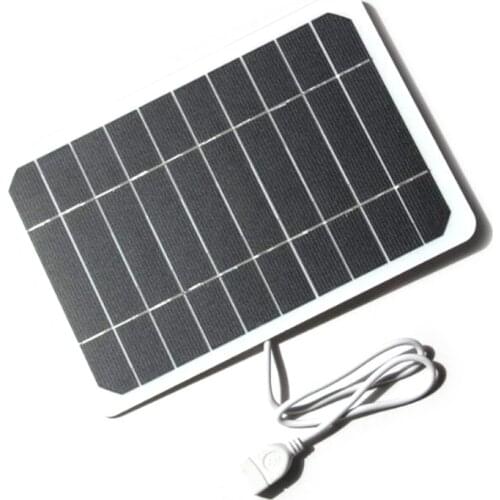H054 Outdoor Phone Battery Power Bank 5W Flexible Solar Panel with USB Port Camping Charging Battery for Mobilephone