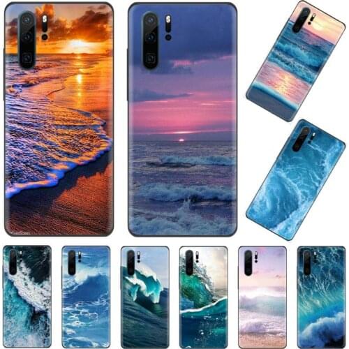 Waves big sea landscape Phone Case For Huawei P9 P10 P20 P30 Pro Lite smart Mate 10 Lite 20 Y5 Y6 Y7 2018 2019