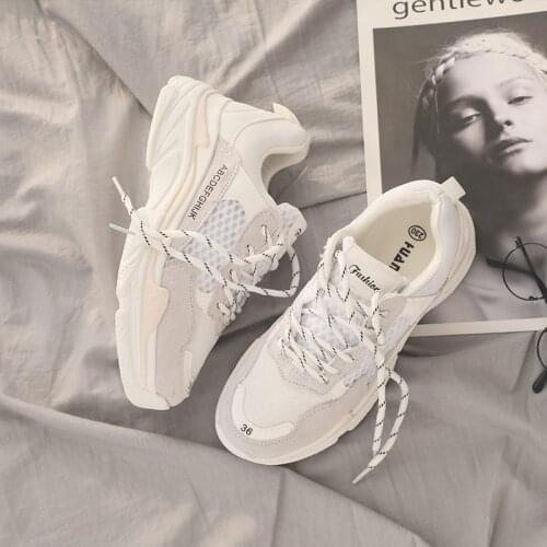 2019 Spring Autumn Fashion Women Casual Shoes Breathable Platform Wedges Women sneakers Chunky Height Increasing Female shoes