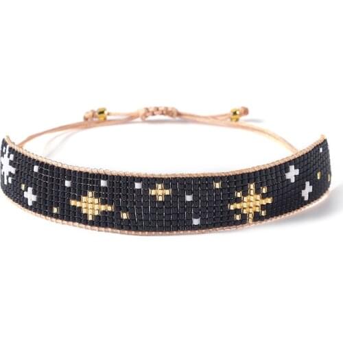 ZHONGVI MIYUKI Star Bracelet Women Fashion Starry pattern Woven tassel Loom Pulseras Mujer Handmade Cuff Bracelets Moda GIfts