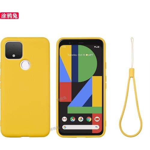 Liquid Silicone Case For Google Pixel 4a Soft Gel Rubber Protective Cover Pixel4a 5G