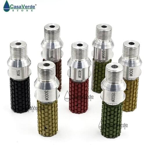 1 inch D25mm Wet Diamond Drum Polishing Wheels with 1/2 Gas Thread for Polishing Granite and Marble