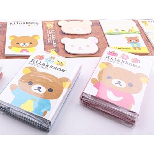 1 pack) 200 Sheets Bear Series Memo pad Multi Sticky Notes Student Book marker Stationery Index Writing Supplies (dd-1758)
