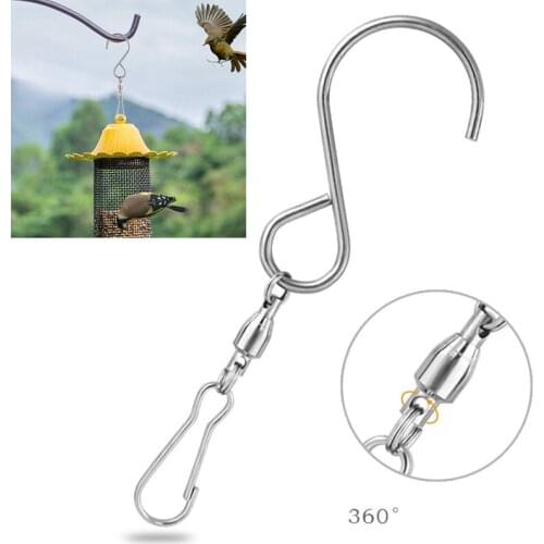 10PCS/pack S-Shaped Metal Rotating Hooks For Wind Chimes Flower Basket Hanging Accessories