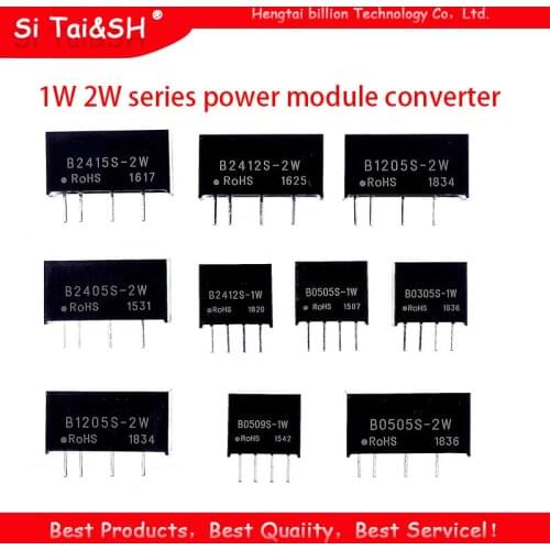 1W 2W series power module converter B0505S-1W B1205S-1W B1212S-1W B1212S-1WR2 B2405S-1W B0505S-2W B1212S-2W B1205S-2W B2405S-2W