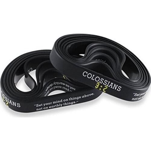 300PCS Believe Faith Bible Verses Religious Christian COLOSSIANS 32 silicone rubber bracelet wristband