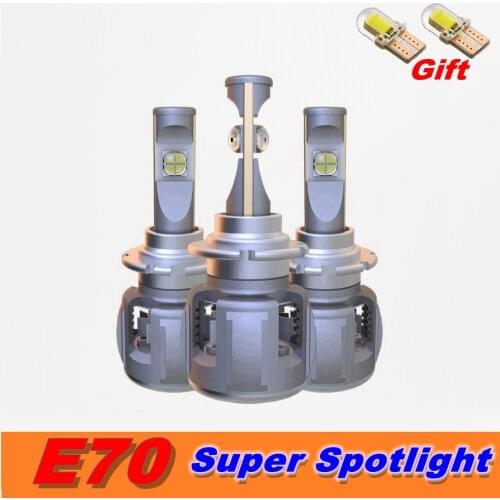 Super Spotlight E70 D1S D2S D3S D4S LED Car LED Headlight Bulbs ETI70 Farol Hir2 H11 H1 9005 9006 HB3 HB4 9012 H8 H9 9012 6000K
