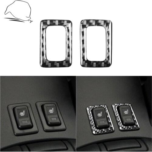 For Mazda RX-8 RX8 SE3P JM1FE 04-08 Accessories Center Console Seat Heating Switch Frame Carbon Fiber Modified Interior Sticker