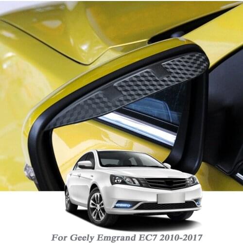 Car Rearview Mirror Rain Eyebrow Auto Shield Snow Guard Sun Side Visor Shade Protector For Geely Emgrand EC7 2010-2017 Sticker