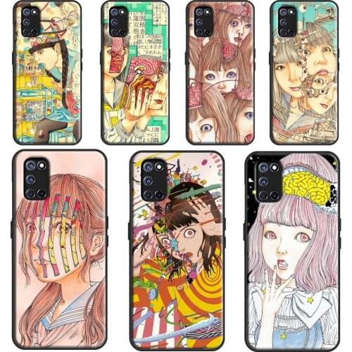 Shintaro kago Horror cartoons For OPPO A52 A72 A92 A1K A15 A83 A91 A93 A5 A9 A31 A53 2020 F5 F7 Reno 2 Z A3S A5S Cover