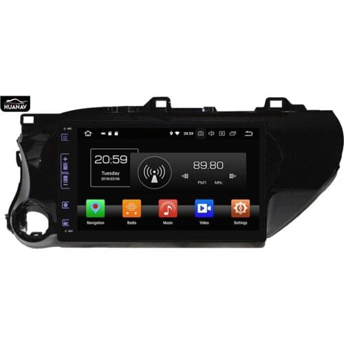 DSP Android 9.0 Car NO DVD GPS Navigation Player for Toyota Hilux 2016 2017 2018 auto radio Stereo multimedia Vedio head uint