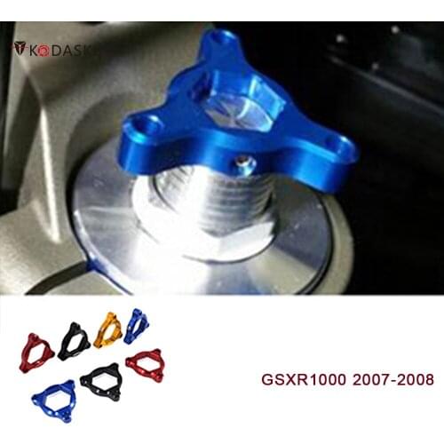 Kodaskin CNC Aluminum Alloy 14mm Suspension Fork Preload Adjusters for GSXR1000 2007 2008 gsxr 1000