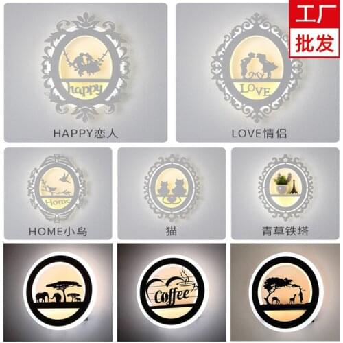 Loft deco maison wall lights crystal dining room living room aisle cabecero de cama wall lights for home