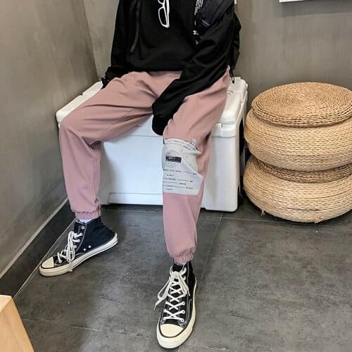 Fashion Patchwork Women Cargo Pants 2020 Hip Hop Man Casual Joggers Pants Plus Sized Female Trousers Baggies Sweat Pants