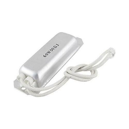 Power 60W Aluminum Housed Inverter Braking Resistor Wire Wound 50 ohm