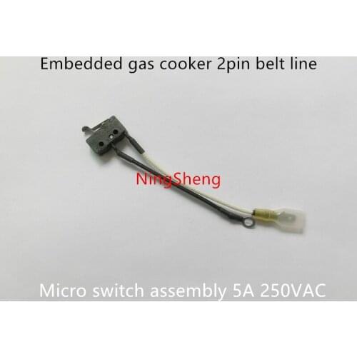 Original new 100% embedded gas cooker 2pin belt line micro switch assembly micro switch