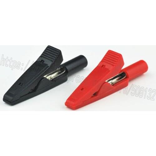 Full Insulated Alligator Clip 2mm Banana Female Adapter Meter Test Probe B&R Multimeter Meter