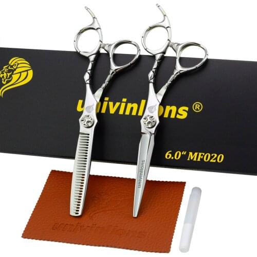 6" Professional Hairdressing Scissors Hairdresser Salon Barber Shop Scissors Hair Cutting Set Thinning Shears Haircutter Kit