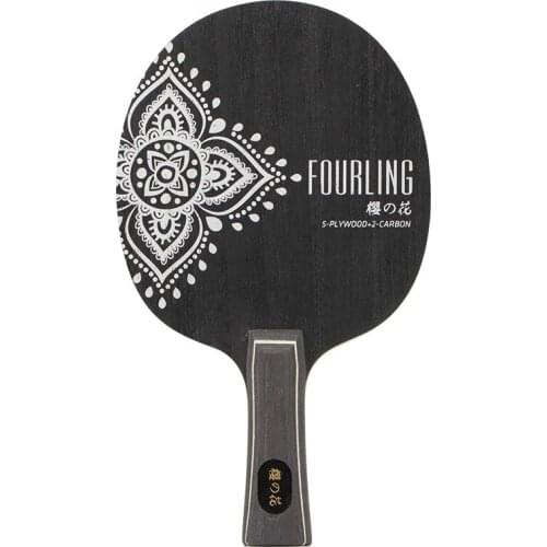 FOURLING Table Tennis Racket Bottom Plate Ping-pong Bottom Plate Short Handle/Pen-hold Shockproof Blade Paddle Ping Pong Racket