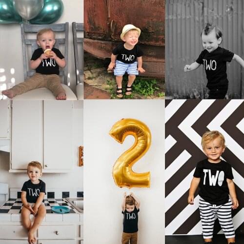 Toddler Boys Second Birthday Boy Shirt 2nd Birthday Boy Two Birthday TShirt Toddler Girl Second Birthday Shirts Fashion Tee