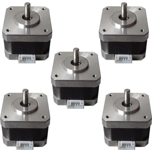 5pc 42SHD0001-24 Stepper Motors Kit 12V For CNC 3D Printer 26Ncm 0.4A