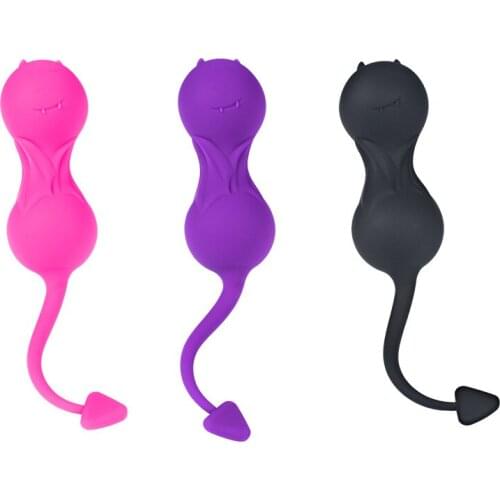 Devil Shape Shrinking Vaginal Ball For Women Safe Silicone Smart Tighten Exercise Kegel Ball For Female Sex Toys