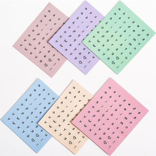1 Pcs Cute Color English Words Numbers Sticker DIY Planner Diary Scrapbooking Album Decorative Stickers School Stationery