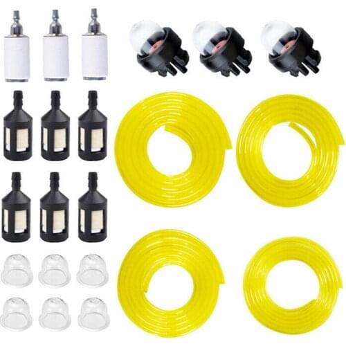 Fuel Hose Petrol Pipe 2/2.5/3mm Strimmer Chainsaw Brushcutter Fuel Pump Set Garden Lawn Mower Accessories