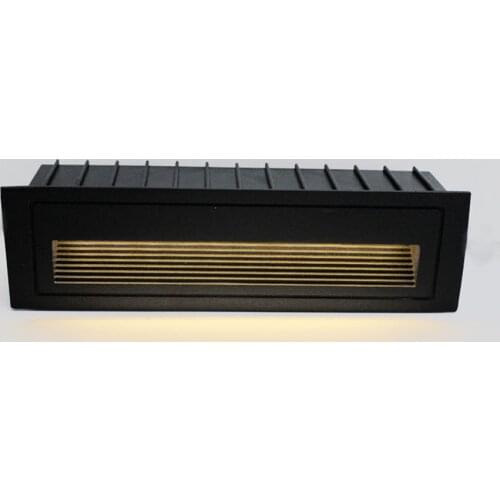 BEIAIDI 4W Outdoor Led Stair Step Lamp Waterproof Reccessed Corner Wall Light Aluminum Aisle Pathway Deck Underground Footlight