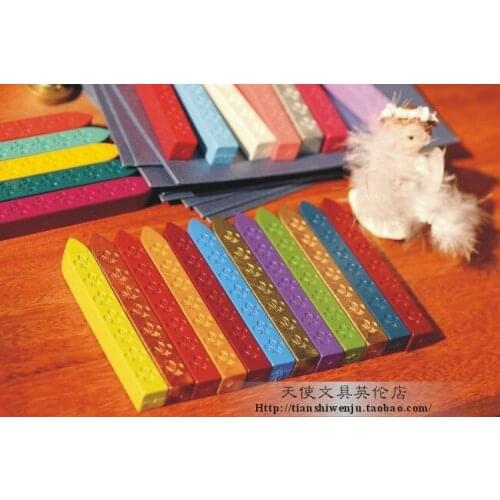 Wax for Paper Envelopes use 10pcs high quality Wax seal Nontoxic Wax sticks Envelope flap sealing wax free shipping