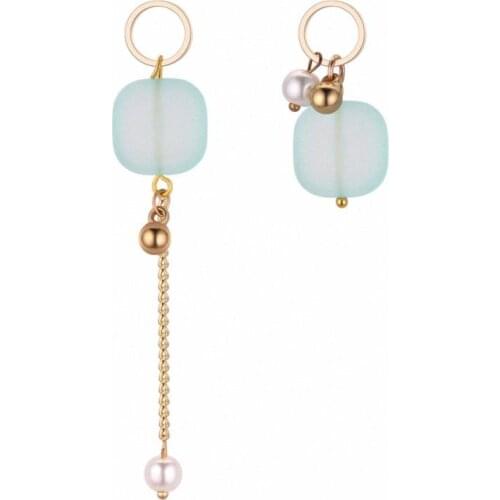 TONGKWOK Bohemia Exaggeration Dangle Earrings For Women Silk Thread Tassel Metal Long Chandelier Earrings #132215