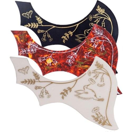 1 pcs Left Handed Hummingbird Flower Decorative pattern Acoustic Guitar Pickguard Pick Guard Anti-scratch Plate guitar parts