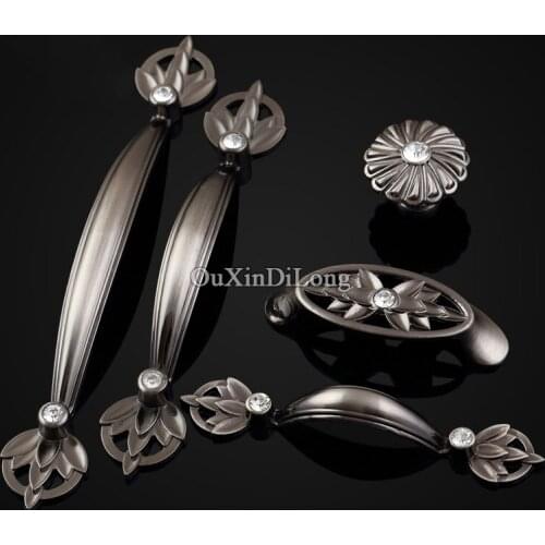 Top Designed 10PCS European Antique Kitchen Door Furniture Handles Retro Cupboard Drawer Wardrobe Cabinet Pull Handles and Knobs