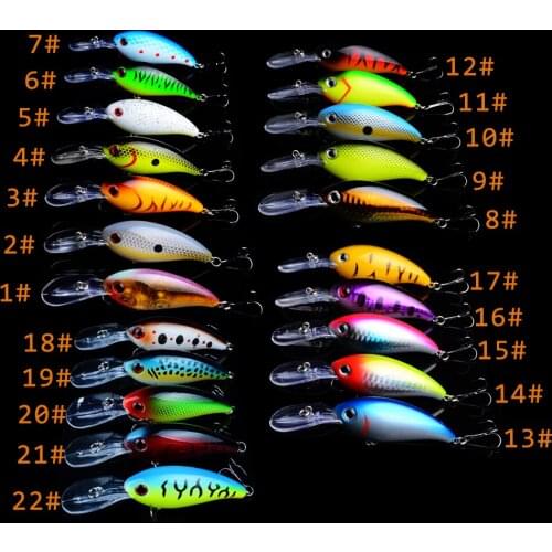 22Pcs 10cm/14g hard bait fishing Wobbler Artificial Crank Bait Bass trout Lure pike trolling pesca minnow tackle