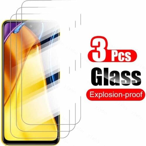 3pcs tempered glass for xiaomi pocom3 poco m3 m 3 pro 5g x3 f3 full cover screen protectors on redmi note 10 10s 9 9s 9t house