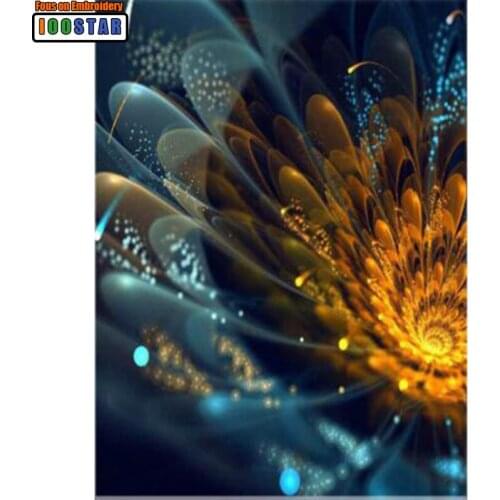 5D DIY Diamond Painting Colors fluorescent flower full Square/Round Diamond embroidery flower Kits Pictures of crystals home deo