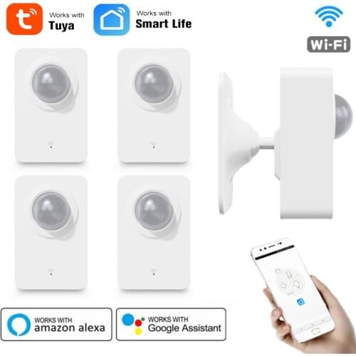 5/1Pcs Tuya Smart Wireless Infrared Detector PIR Motion Sensor GSM Alarm Smart Life Burglar For Smart Home Alarm System Security