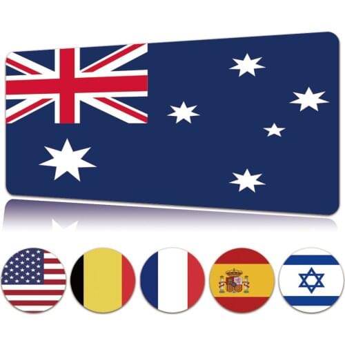 PU Leather Large Desk Pad Mouse Pad Flag Pattern Series Gaming Mouse Pad Waterproof Computer Keyboard Table Decoration Cover