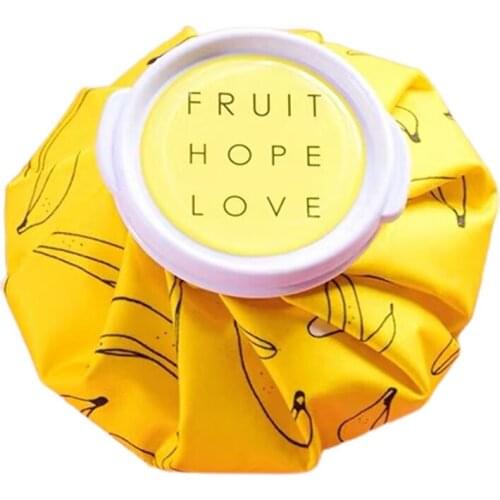 Cartoon Print Hot Water Bottle Cool Down Ice Pack Dual Use Cold/Hot Compress Therapy Reusable Summer Knee Head Leg