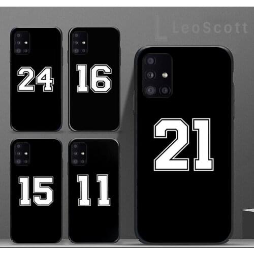 Football Lucky number Phone Case For Samsung A32 A51 A52 A71 A50 A12 A21S S10 S20 S21 Plus Fe Ultra