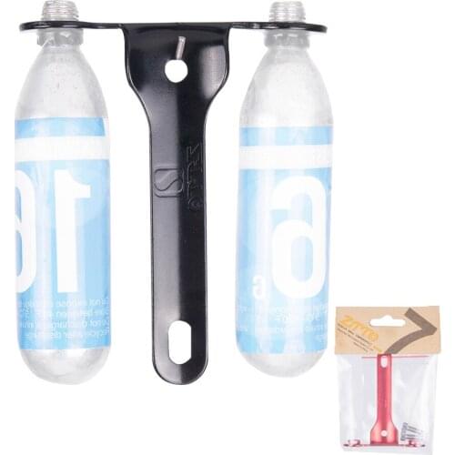CO2 Cartridge Holder Bracket Hold 2 X Control Blast CO2 Cartridges For Road Bike Water Bottle Cage Mount Bicycle Part Hot