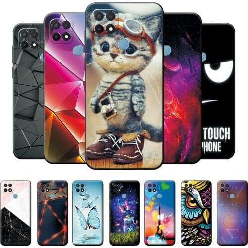 For OPPO A15 Case 2020 Cool Cat Silicone Soft TPU Back Cover For OPPO A15 Case OPPOA15 Phone Shell Bumper for OPPOA15 A 15 6.52"
