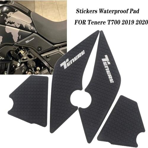 FOR YAMAHA Tenere 700 T700 XTZ 700 2019 2020 Motorcycle Non-Slip SideFuel Tank Stickers Waterproof Pad Rubber Sticker