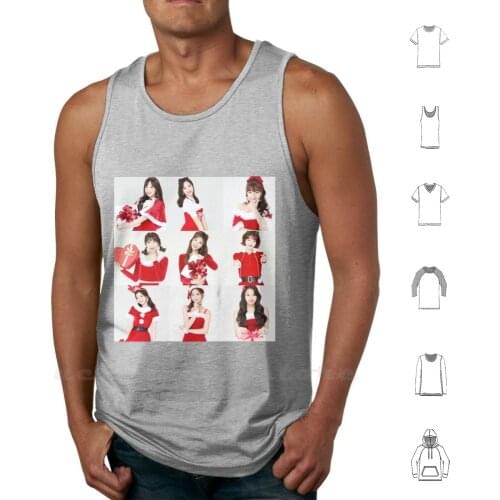 Twice Tank tops vest sleeveless Twice Jihyo Nayeon Jeongyeon Mina Momo Sana Chaeyoung Dahyun Tzuyu Christmas