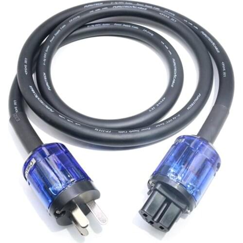 Two core silver plated Power Cord with EU Plug AC Power line hifi power cable AU US Plugs EU Power cable