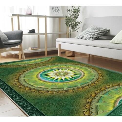 European retro nostalgic luxury pattern green reunion bedroom floor Self-adhesive Wall Paper 3D Floor