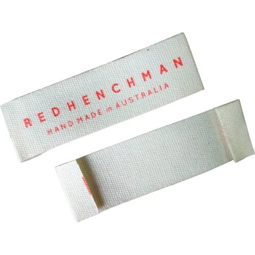 Customized Cotton Belt Print Labels For Clothing With Brand Logo Custom Handmade Fabric Garment Tags For Clothes Sewing Labels