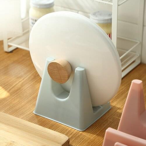 Kitchen Organizer Pot and Lid Rack Sitting Chopping Board Rack Chopping Board Rack Plastic Kitchen Countertop Storage Rack