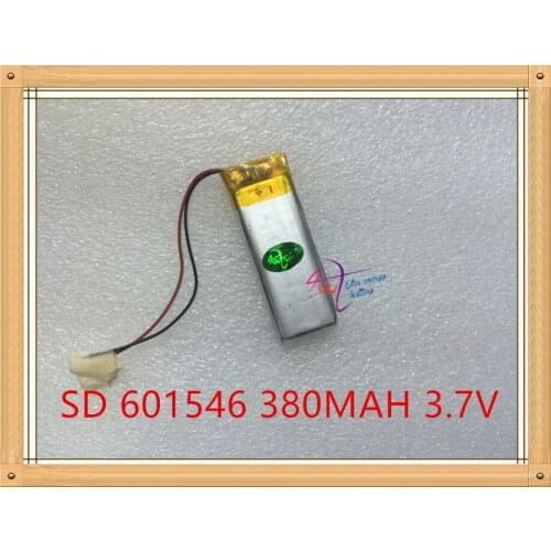 Liter energy battery 3.7V lithium polymer battery 601546 380MAH recording pen pen steelmate remote control